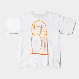 Viking Uig Chessman - Orange Kids T-Shirt